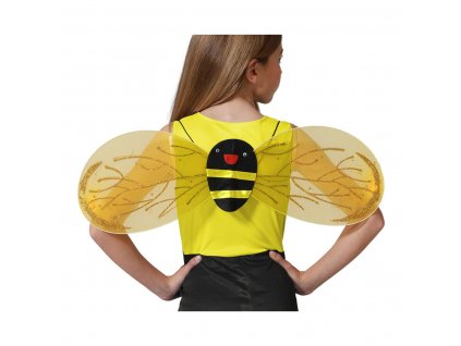Krídla ku kostýmu Včielka Detské Žltá