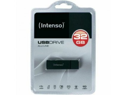 Flash disk INTENSO Alu Line 3521481 USB 2.0 32GB Čierna Antracit 32 GB USB flash disk