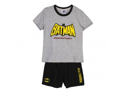 Detské letné pyžamo Batman Sivá