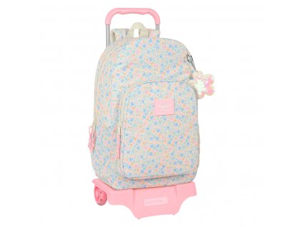 Školská taška na kolieskach BlackFit8 Blossom Viacfarebná (30 x 46 x 14 cm)