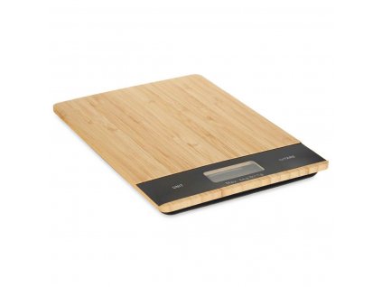 Digitálna kuchynská váha Kinvara Plast Bambus Čierna Prírodná 5 kg (15 x 21,5 x 2 cm)
