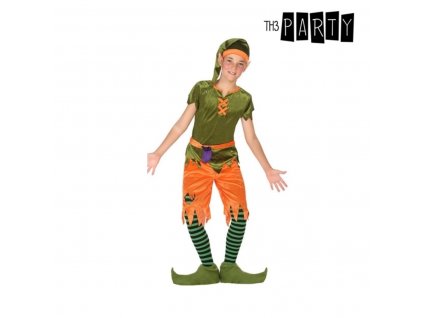 Kostým pre deti Škriatok Zelená Oranžová (6 ks)