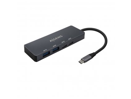 USB hub Aisens A109-0744 USB-C USB-A Sivá (4 porty)