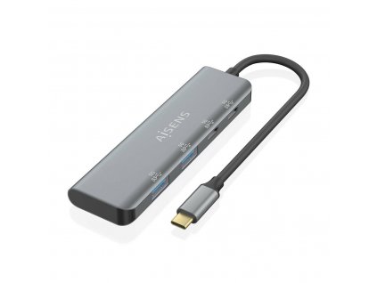 USB hub Aisens A109-0763 USB-C USB-A Sivá (4 porty)