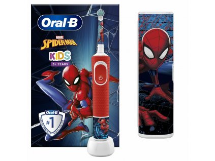 Detská elektrická zubná kefka Oral-B D100 KIDS SPIDERMAN