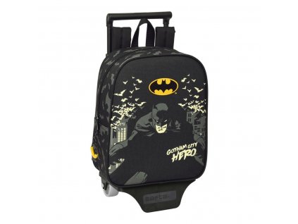 Detský batoh na kolieskach Batman Hero Čierna (22 x 28 x 10 cm)