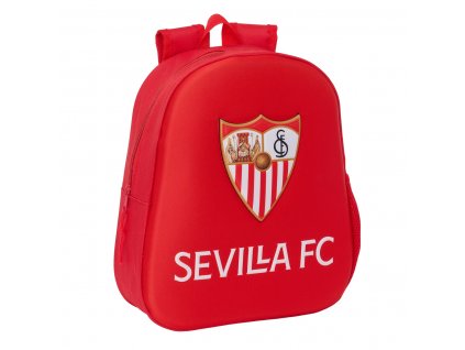 Detský batoh Sevilla Fútbol Club 3D Červená (27 x 33 x 10 cm)