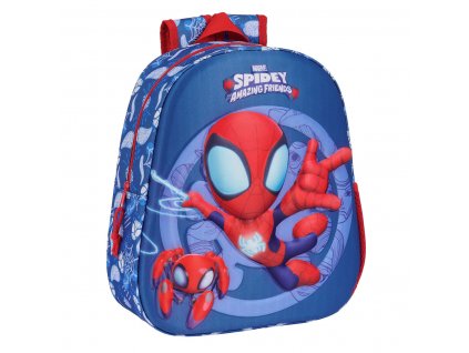 Detský batoh Spider-Man 3D Červená Námornícka modrá (27 x 33 x 10 cm)