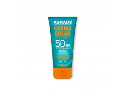 Vodeodolný krém na opaľovanie s vitamínom E Agrado SPF 50 (100 ml)