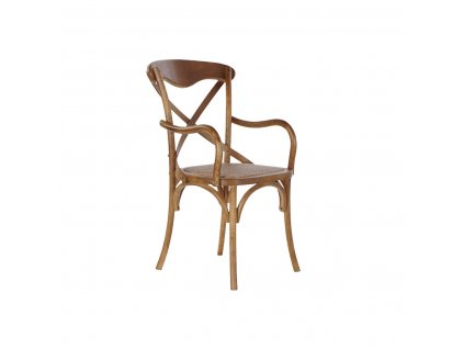 Jedálenská stolička DKD Home Decor Gaštanová Drevo Ratan (55 x 57 x 92 cm)