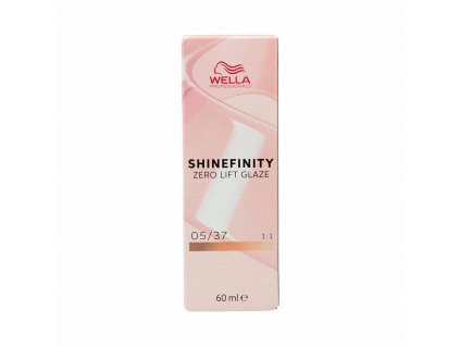 Dlhotrvajúca Farba na vlasy Wella Shinefinity Nº 05/37 (60 ml)