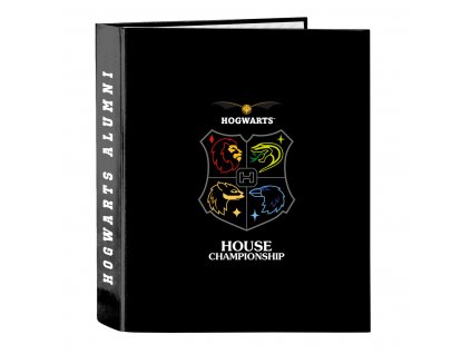 Krúžkový zakladač Harry Potter House of champions Čierna Sivá A4 (27 x 33 x 6 cm)