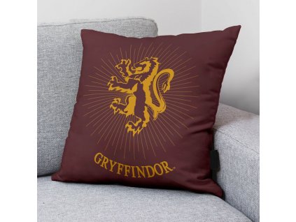 Obliečka na vankúš Harry Potter Gryffindor Sparkle Burgundská (50 x 50 cm)