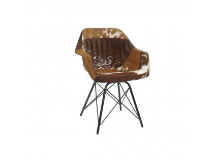 Jedálenská stolička DKD Home Decor Gaštanová Koža Kov (61 x 53 x 81.5 cm)