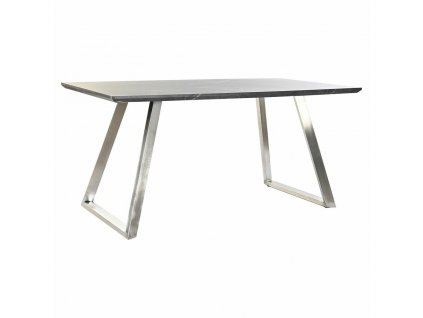 Jedálenský stôl DKD Home Decor MDF Oceľ Čierna (160 x 90 x 76 cm)