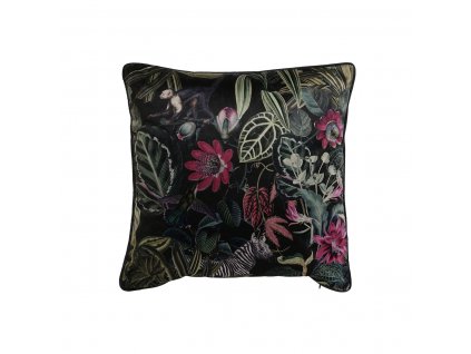 Dekoračný vankúš Home ESPRIT Tlačený Chic Polyester Zamat (45 x 10 x 45 cm)