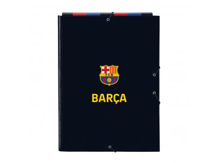 Dosky s gumičkou F.C. Barcelona Hnedočervená Námornícka modrá A4 (26 x 33.5 x 2.5 cm)