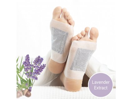 Detoxikačné náplasti na nohy s levanduľou Lavender InnovaGoods (10 ks)