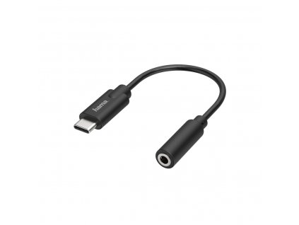 Adaptér USB C (male) na Jack 3.5 mm (female) Hama 00205282 Čierna