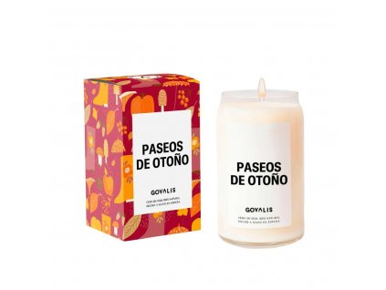 Prírodná sójová vonná sviečka GOVALIS Paseos de Otoño (500 g)