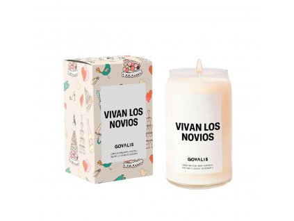 Prírodná sójová vonná sviečka GOVALIS Vivan los Novios (500 g)