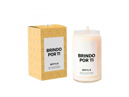 Prírodná sójová vonná sviečka GOVALIS Brindo por ti (500 g)