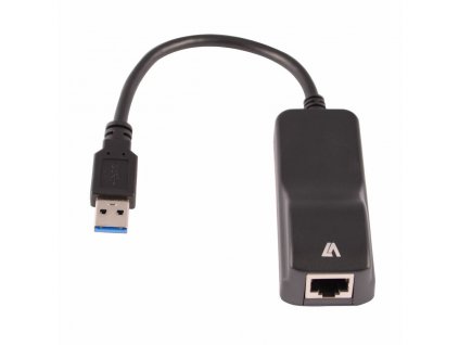 Adaptér Ethernet na USB V7 CBLUSB3RJ-1E Čierna