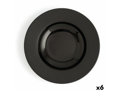 Sada hlbokých tanierov Ariane Antracita Keramický Čierna Ø 26 cm (6 kusov)