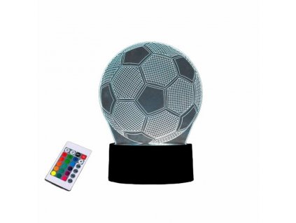 LED lampa s diaľkovým ovládaním iTotal Football 3D Viacfarebná