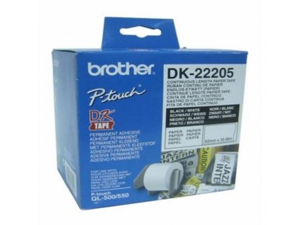 Nekonečný Papier pre Počítačové Tlačiarne Brother DK-22205 Biela