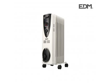 Olejový radiátor (7 rebier) EDM Biela 1500 W