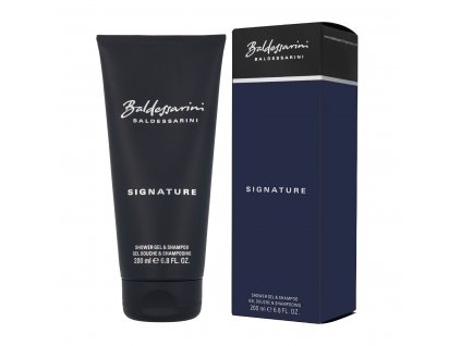 Pánsky parfumovaný sprchový gél a šampón 2 v 1 Baldessarini Signature (200 ml)