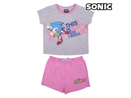 Detské pyžamo Sonic Sivá