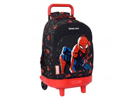 Školská taška na kolieskach Spiderman Hero Čierna (33 x 45 x 22 cm)