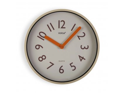 Nástenné hodiny Versa Plast Kremeň Krémová (30 x 30 x 4 cm)