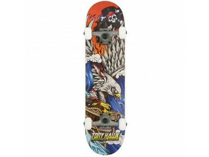 Skateboard 180 Complete Tony Hawk Captain Mini Červená 7.38"