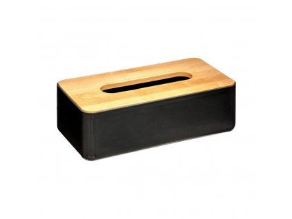 Krabička na vreckovky 5five Bambus Plast Polypropylén Čierna (25 x 13 x 8,7 cm)
