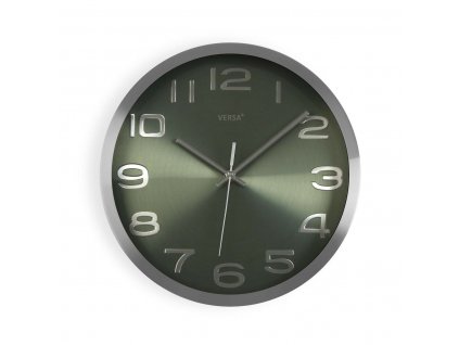 Nástenné hodiny Versa Aluminium Striebristá (4 x 30 x 30 cm)