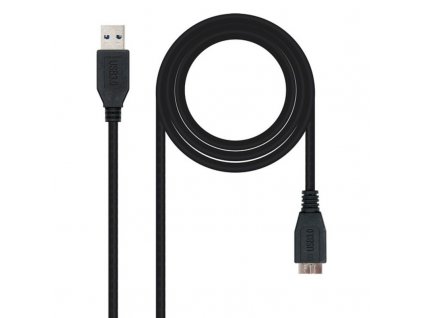 Kábel USB 3.0 A na Micro USB B NANOCABLE 10.01.110-BK Čierna