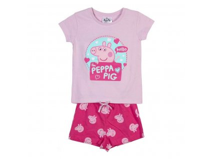 Detské letné pyžamo Peppa Pig Ružová