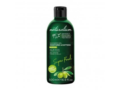 Hydratačný a zjemňujúci sprchový gél Naturalium Super Food Olivový olej (500 ml)