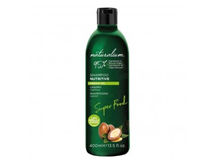 Výživný šampón pre všetky typy vlasov Naturalium Super Food Arganový olej (400 ml)