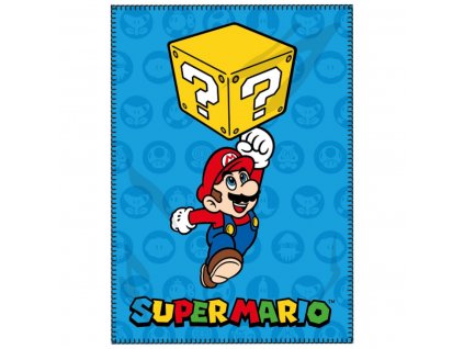 Detská deka Super Mario Polyester Modrá (100 x 140 cm)