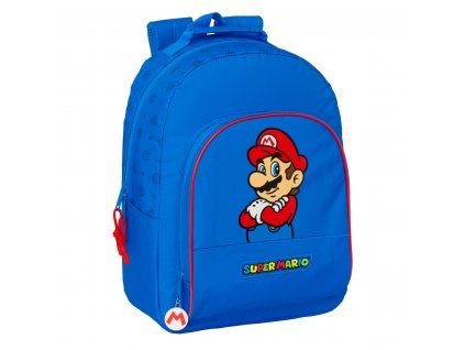 Školský batoh Super Mario Play Modrá Červená (32 x 42 x 15 cm)