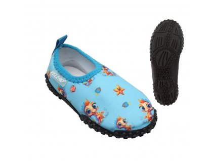 Detské topánky do vody Morský koník Modrá