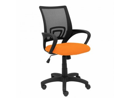 Kancelárska stolička s podrúčkami a opierkou zo sieťoviny P&C 0B308RN Oranžová