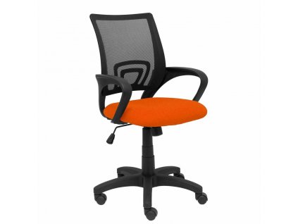 Kancelárska stolička s podrúčkami a opierkou zo sieťoviny P&C 0B305RN Tmavo oranžová