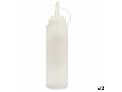 výhodná sada Fľaša na omáčky Plast Transparentná (200 ml) (12 kusov)
