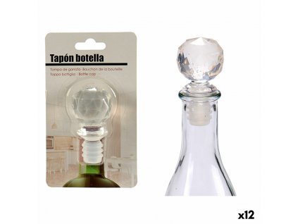 výhodná sada Uzáver na fľaše Transparentná Okrúhly (3,5 x 14,5 x 8,5 cm) (12 kusov)