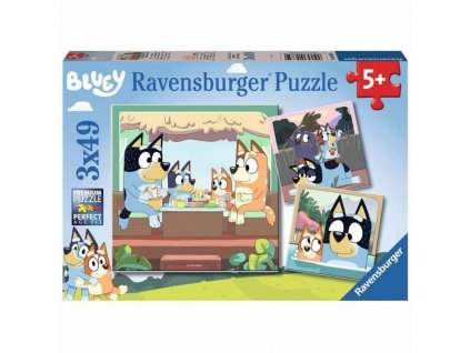 Sada 3 puzzle Bluey Ravensburger 05685 147 Kusy